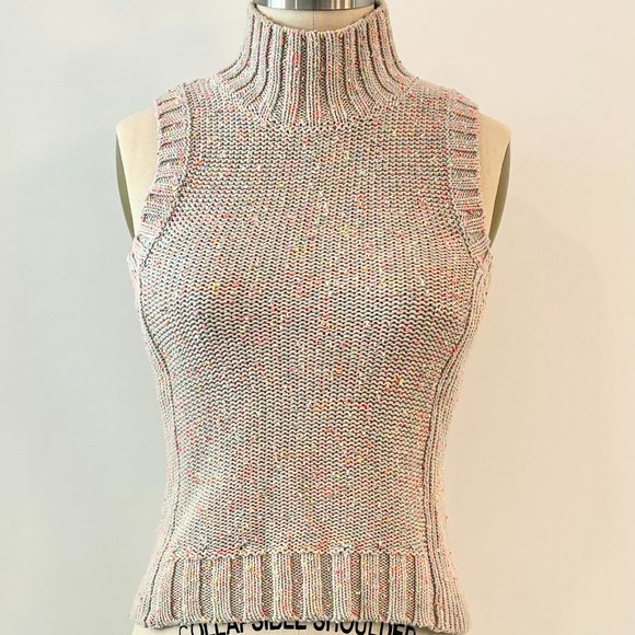 Anthropologie Sleeveless Sweater Turtleneck Tank - Picture 1 of 6